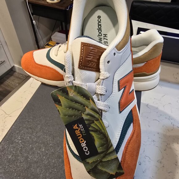 New Balance 997H CORDURA FABRIC Sea Salt Orange CM997HZD Men's Size 12 NEW SHOES - Picture 2 of 12